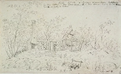 Eine verfallene Hütte in Capel, Suffolk, 1796